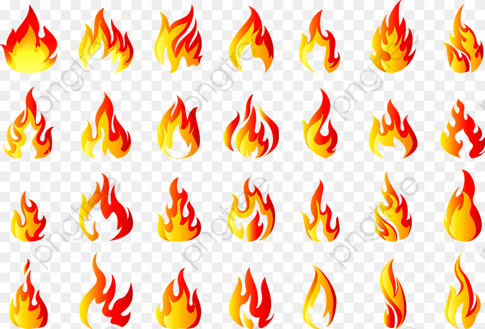 Transparent Realistic Fire Flames Clipart Flame Vector, Face, Head, Person Free Png Download