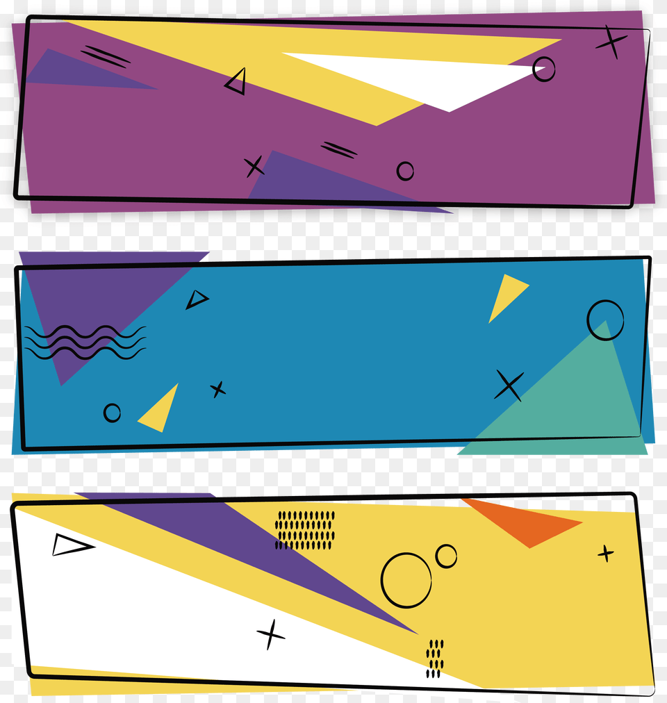 Transparent Rectangular Prism Clipart Banner Geometric, Text, Art Free Png