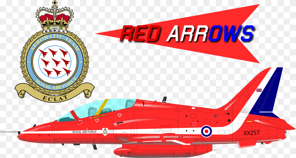 Transparent Red Arrows Clipart Red Arrows, Aircraft, Airplane, Transportation, Vehicle Free Png Download