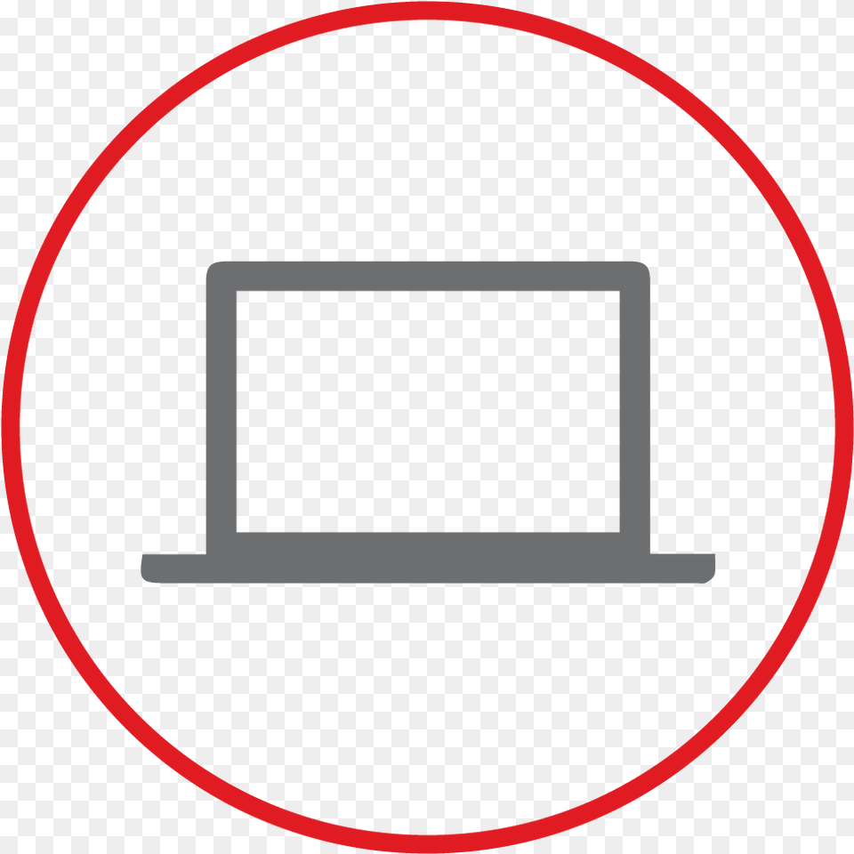 Transparent Red Circle With Line Circle, Electronics, Screen, Computer, Laptop Png Image