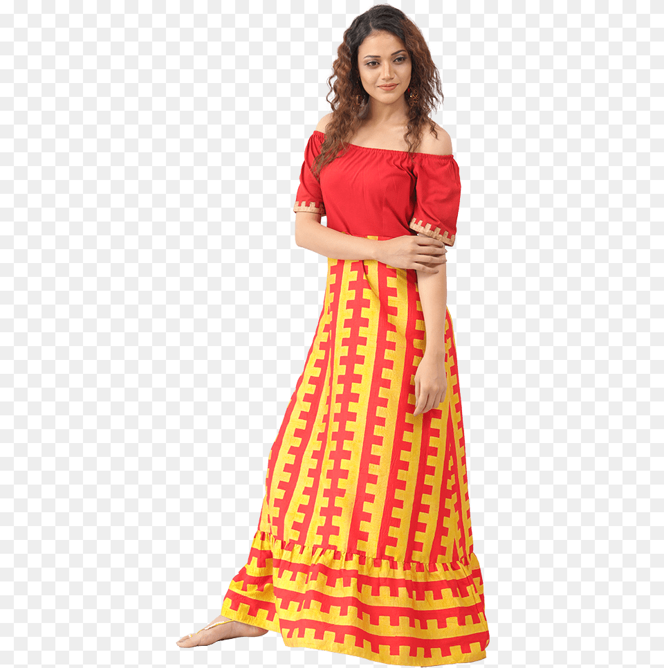 Red Dress Bahubali 2 Dress Online, Clothing, Adult, Silk, Person Free Transparent Png