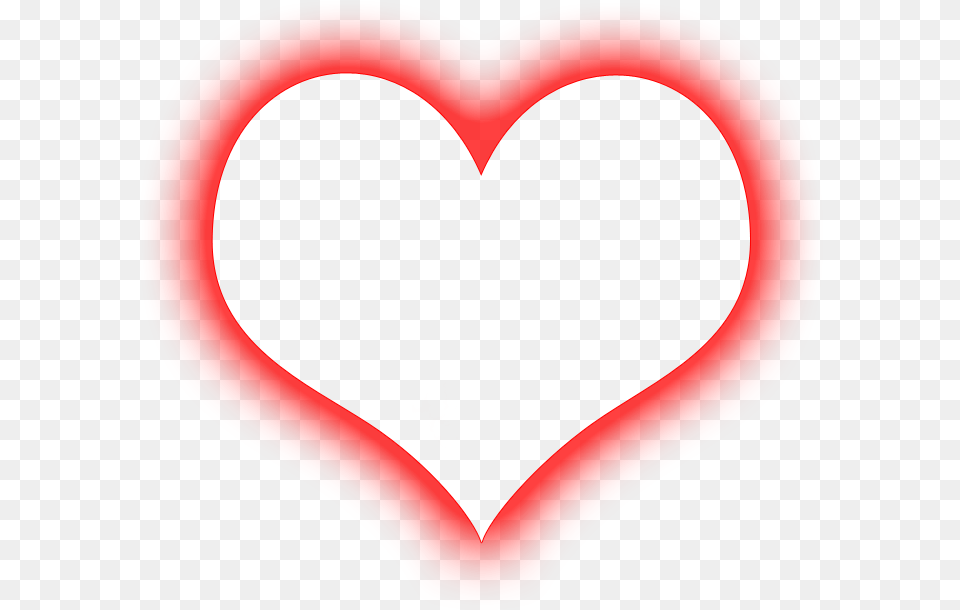 Transparent Red Glow Transparent Love Shape, Heart Png