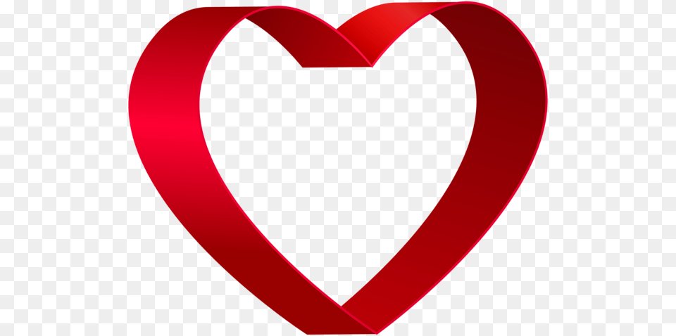 Transparent Red Heart Shape Clip Free Png