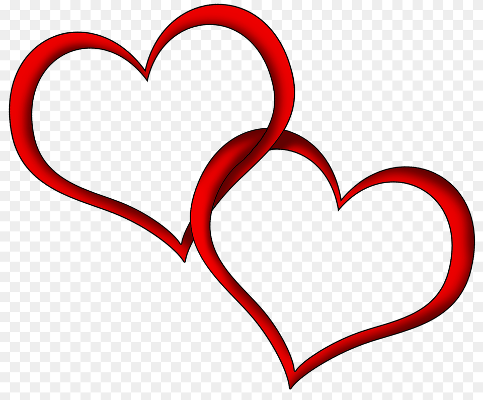 Transparent Red Hearts Clipart, Heart Png