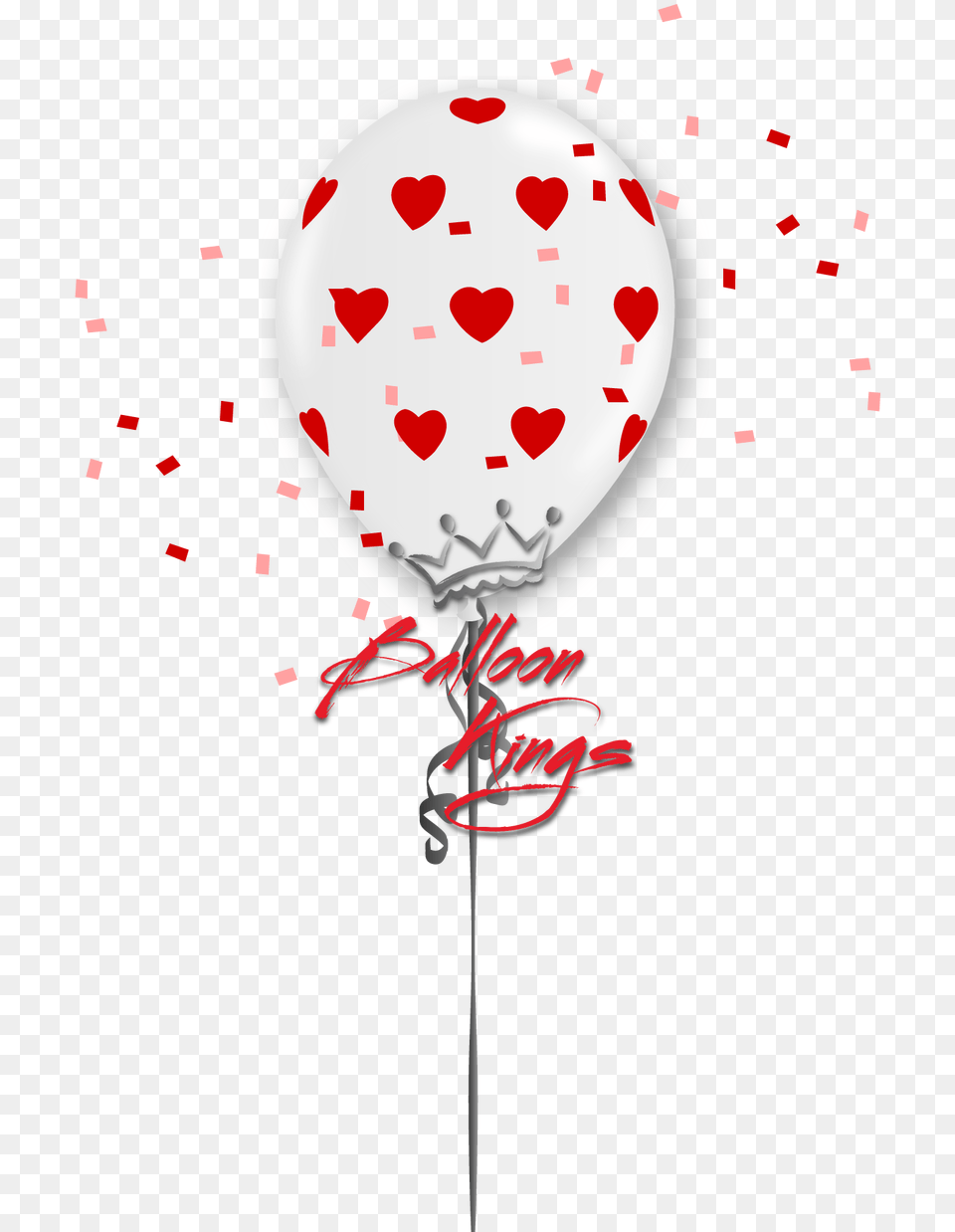 Transparent Red Hearts Princess Happy Birthday Baby Girl, Balloon Png