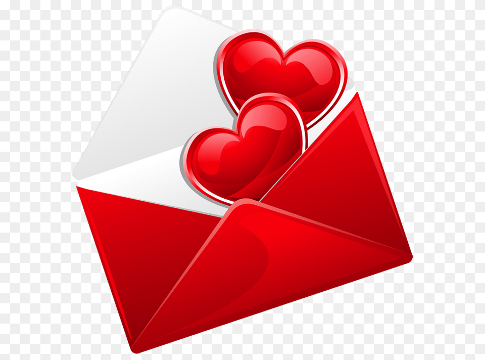 Red Love Letter With Hearts Gallery, Envelope, Mail, Mailbox, Dynamite Free Transparent Png