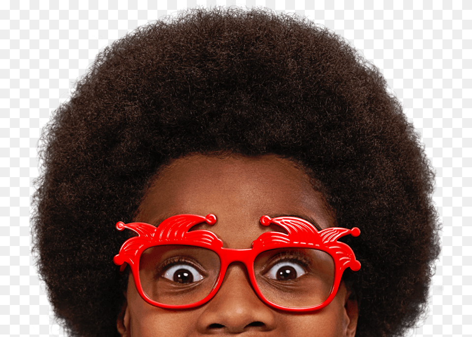Transparent Red Nose Day Afro, Accessories, Face, Glasses, Head Png Image