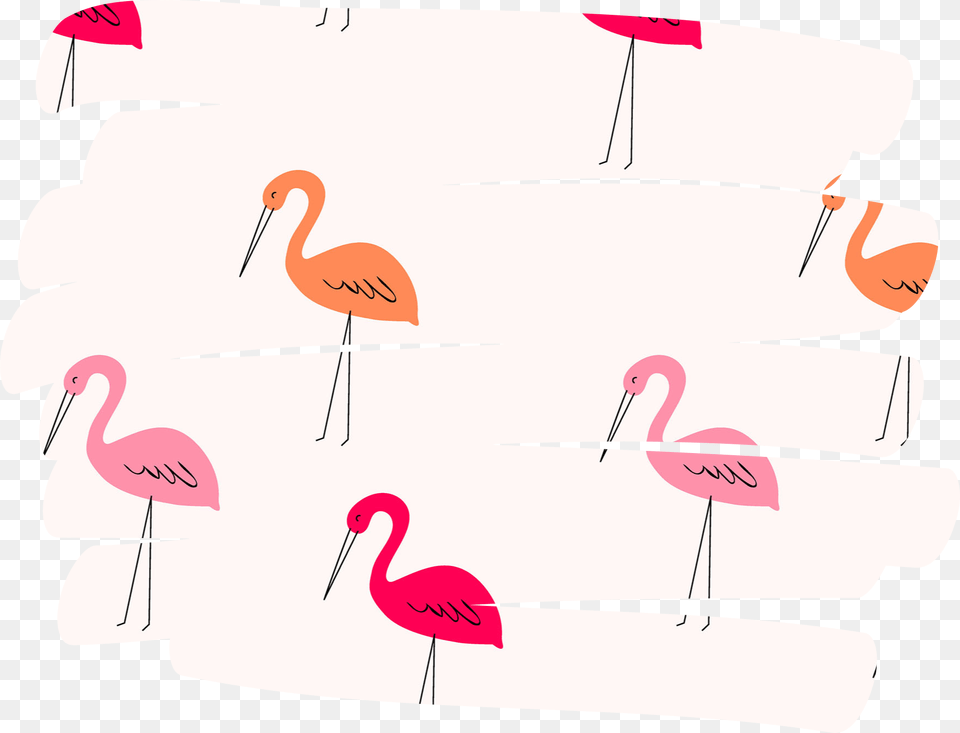 Transparent Red Scribble Words Overlay, Animal, Bird, Flamingo Png