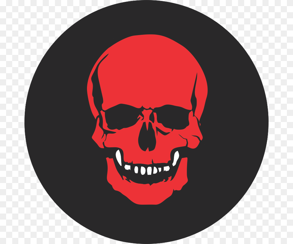 Transparent Red Skull, Face, Head, Person, Pirate Free Png Download