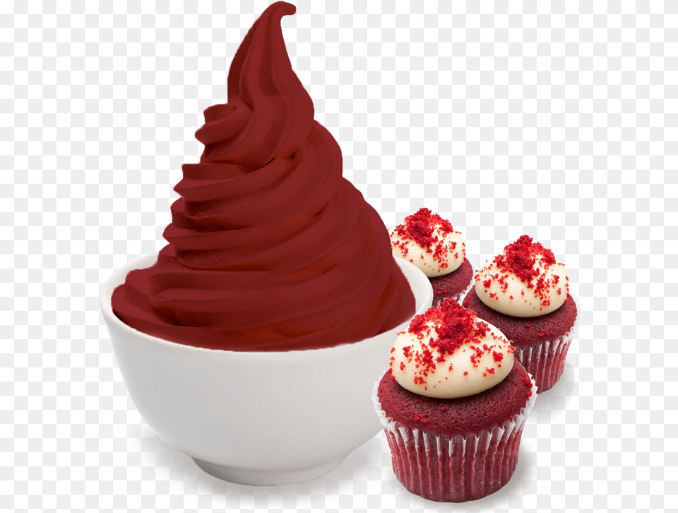 Transparent Red Velvet, Cake, Cream, Cupcake, Dessert Free Png Download