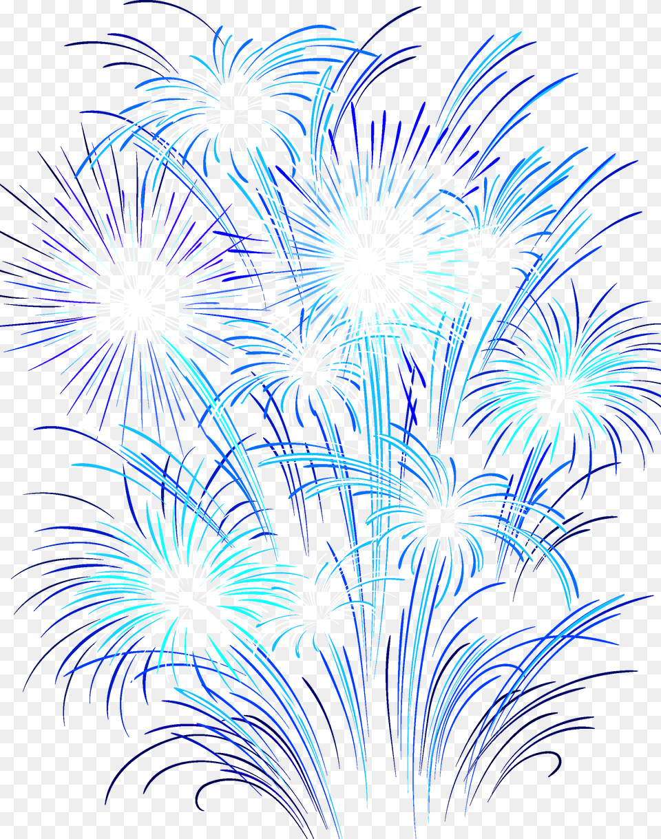 Red White And Blue Fireworks Clipart Purple And Blue Fireworks Plant, Art Free Transparent Png