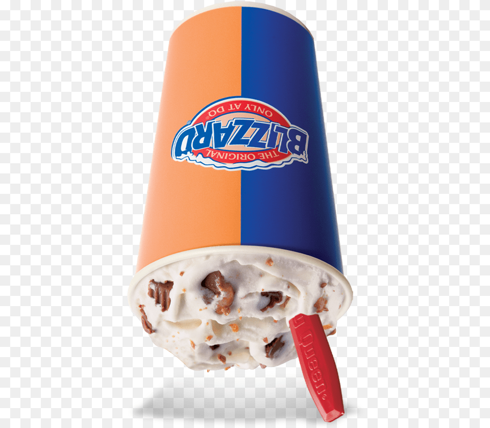 Transparent Reeses Blizzard Dairy Queen Reeses, Cream, Dessert, Food, Ice Cream Free Png Download