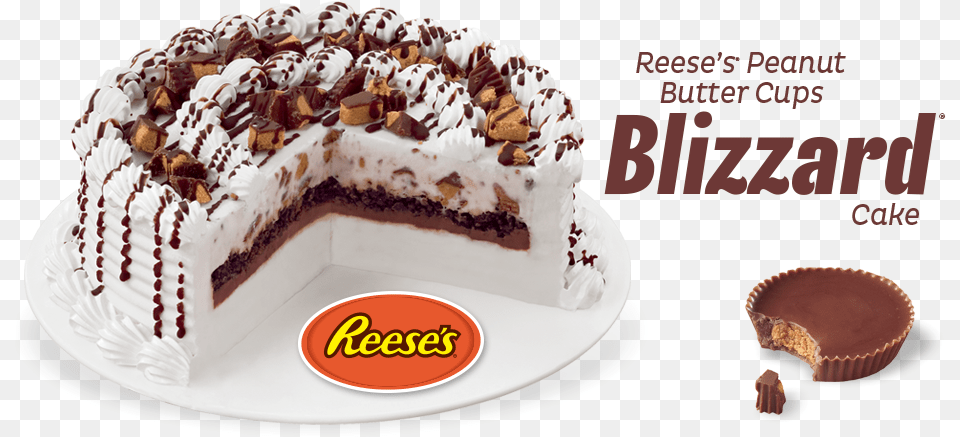 Transparent Reeses Dairy Queen Cakes, Birthday Cake, Cake, Cream, Dessert Free Png Download