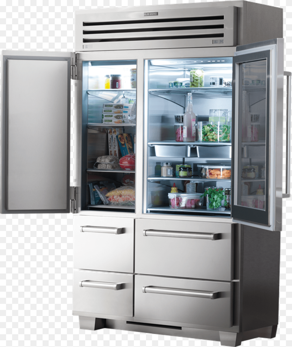 Transparent Refrigerador Sub Zero, Appliance, Device, Electrical Device, Refrigerator Png