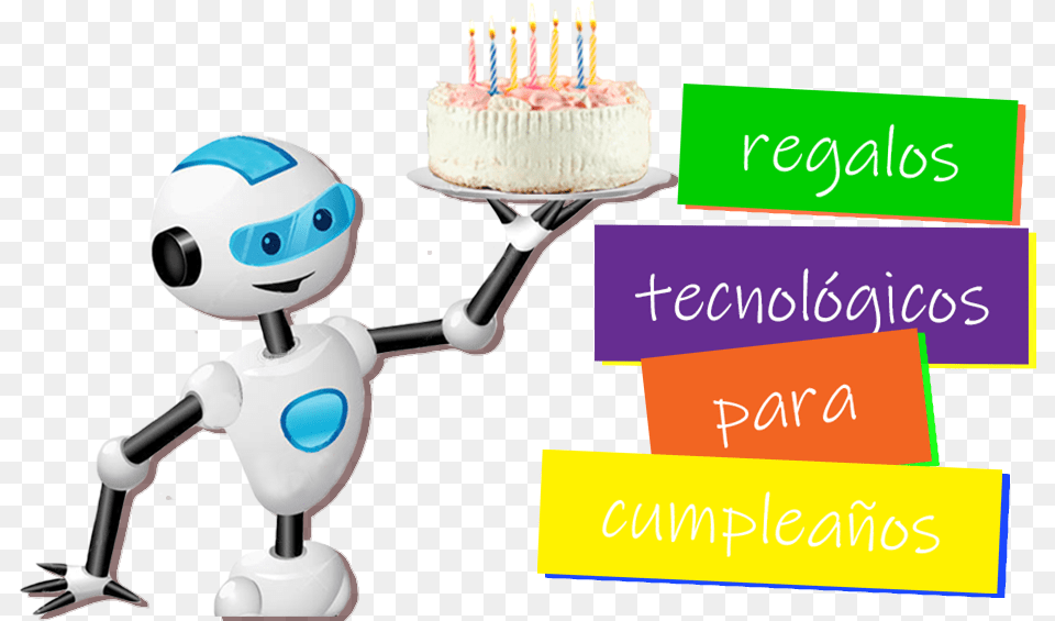 Regalos De Waiter Robot Cartoon, People, Person, Birthday Cake, Cake Free Transparent Png