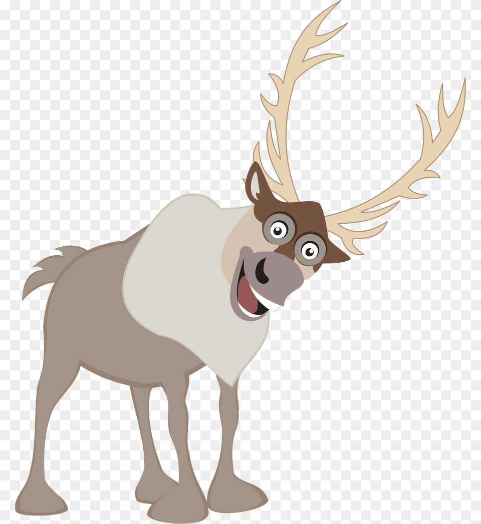Transparent Reindeer Ears Sven Frozen Cartoon Clipart, Animal, Deer, Mammal, Wildlife Png