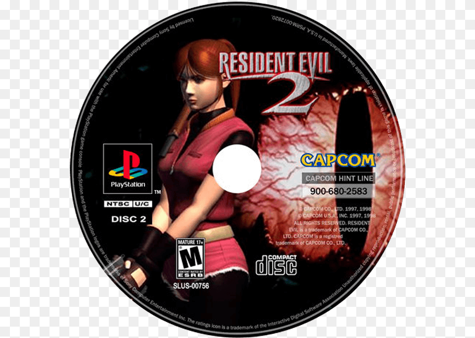 Transparent Resident Evil 7 Resident Evil 2 Leon Disc, Adult, Disk, Dvd, Female Png
