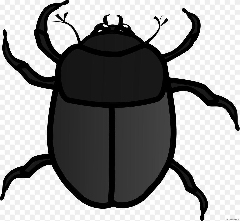 Transparent Rhino Clipart Black And White Black Bug Clipart, Animal, Dung Beetle, Insect, Invertebrate Png Image