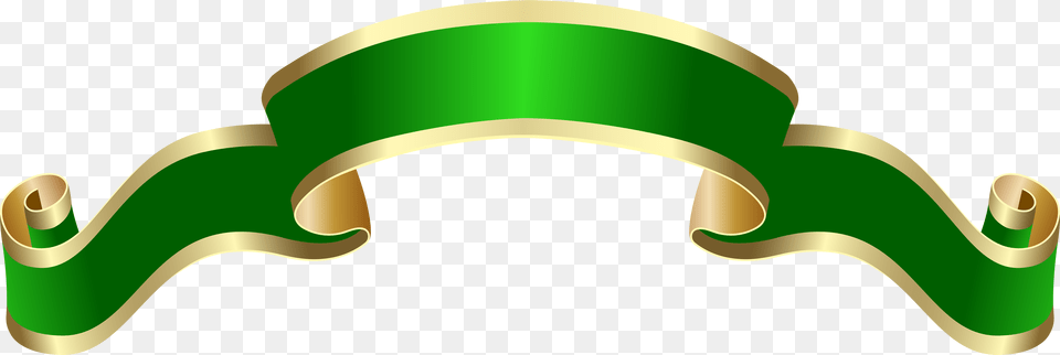 Transparent Ribbon In Clipart Green Ribbon Banner, Smoke Pipe Png Image
