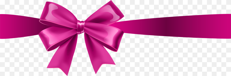 Transparent Ribbon Transparent Pink Bow Ribbon, Accessories, Purple, Formal Wear, Tie Free Png