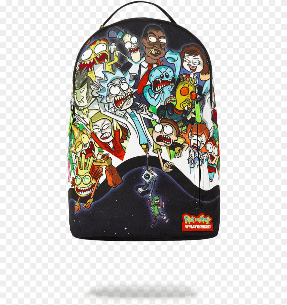 Transparent Rick And Morty Sprayground Rick Y Morty, Bag, Baby, Book, Face Png