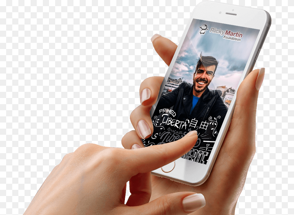 Transparent Ricky Martin Hand Mockup Psd, Electronics, Mobile Phone, Phone, Iphone Free Png