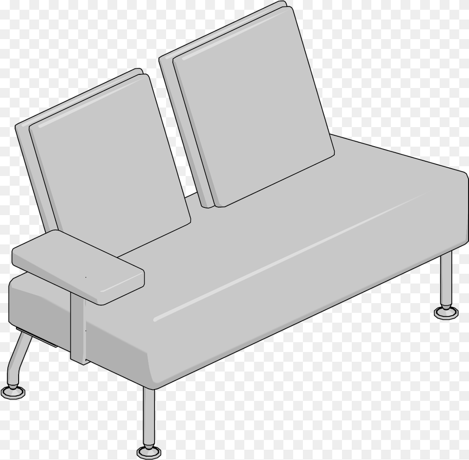 Transparent Right Arm Studio Couch, Furniture, Cushion, Home Decor, Chair Free Png