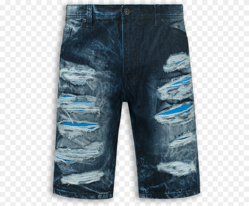 Transparent Ripped Jeans Bermuda Shorts, Clothing, Pants Free Png Download