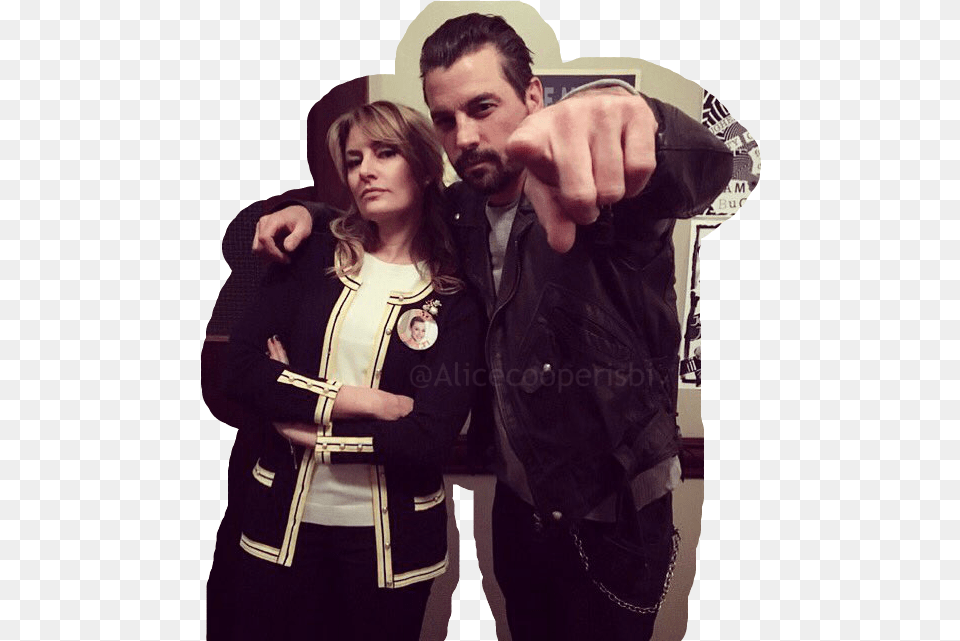 Transparent Riverdale Madchen Amick And Skeet Ulrich, Clothing, Coat, Jacket, Adult Free Png Download
