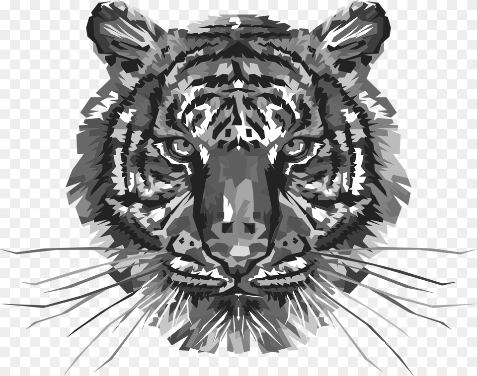 Transparent Roaring Tiger Colorful Tiger, Mammal, Animal, Wildlife, Wedding Free Png
