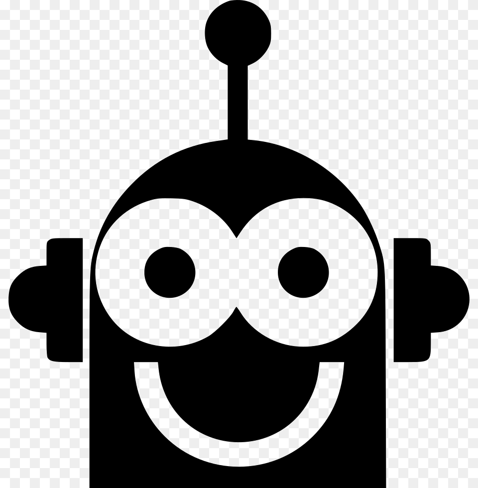 Transparent Robot Clipart Icon Robot Head, Stencil, Device, Grass, Lawn Free Png Download