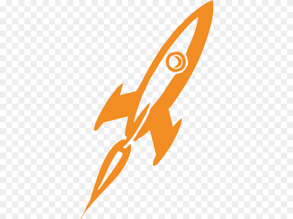 Transparent Rocket Orange Rocket Ship, Animal, Fish, Sea Life, Shark Png Image