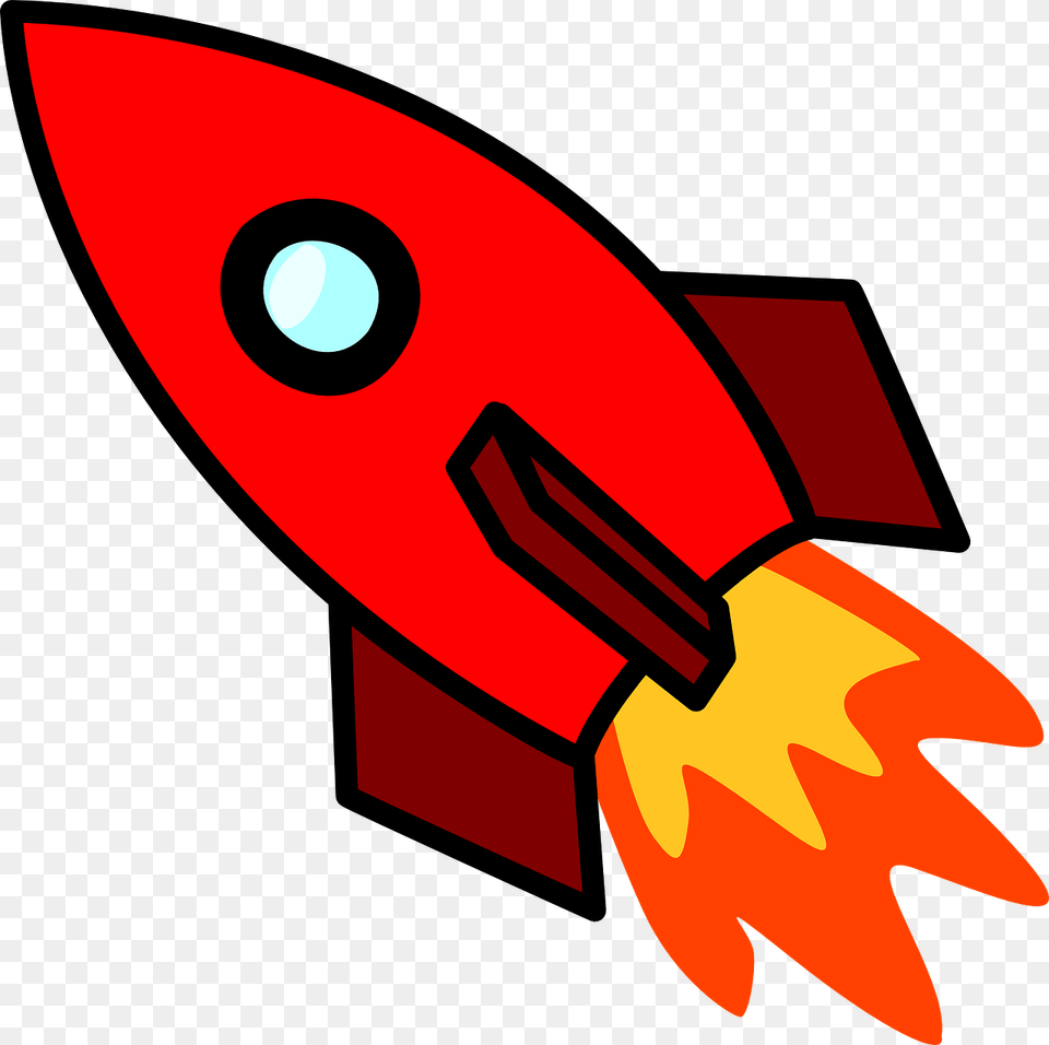 Transparent Rocketship Red Rocket Clipart, Food, Seafood, Animal, Sea Life Png Image