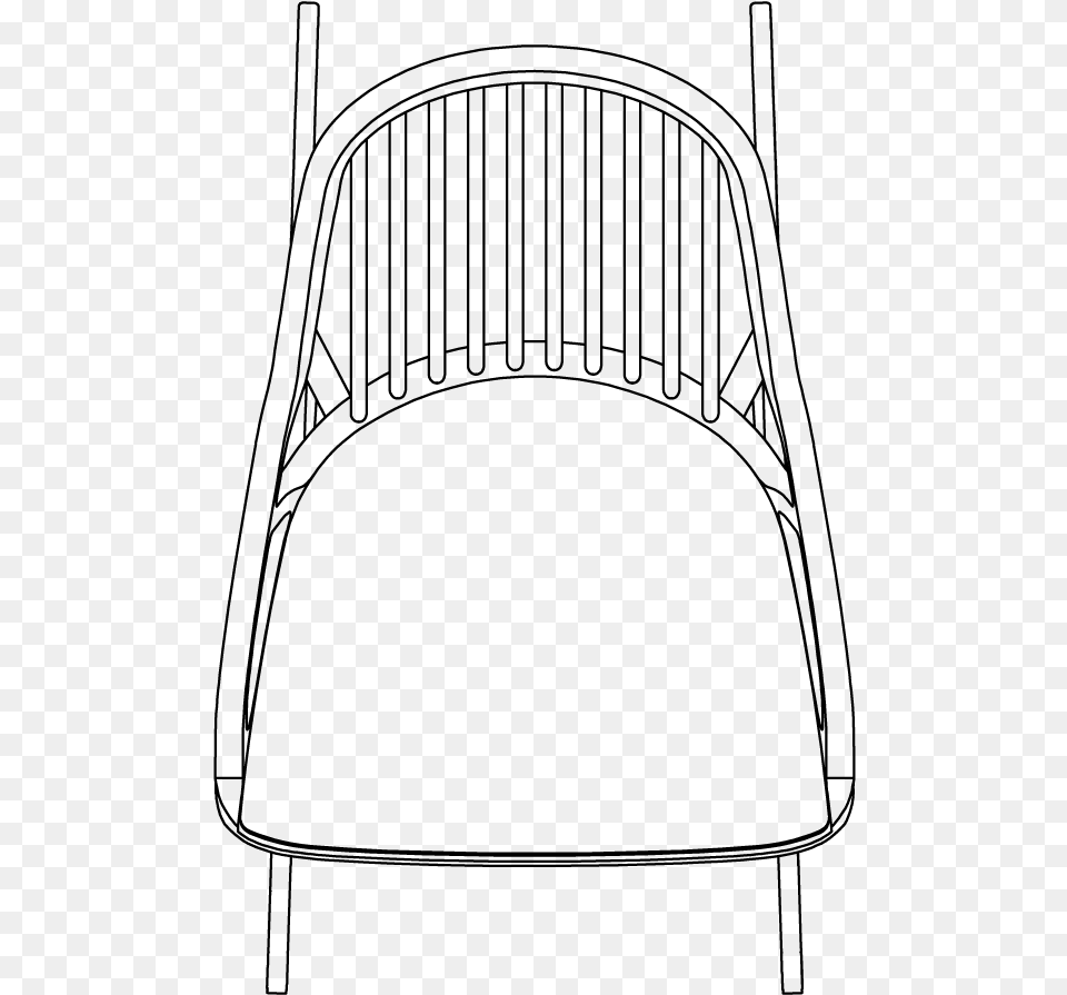 Transparent Rocking Chairs Clipart, Gray Png Image