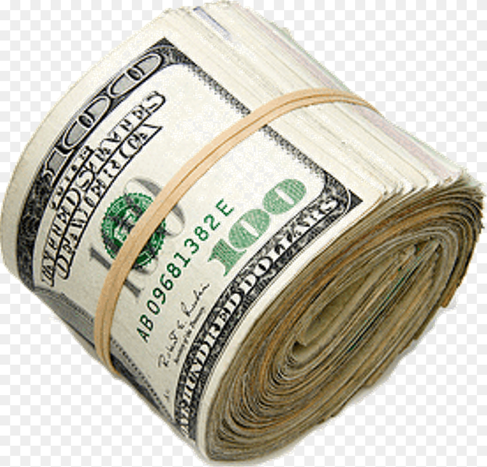 Transparent Roll Of Cash, Money, Dollar Png