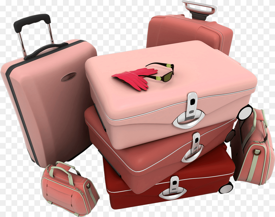 Transparent Rolling Suitcase Clipart Suitcases, Baggage, Accessories, Bag, Handbag Free Png Download