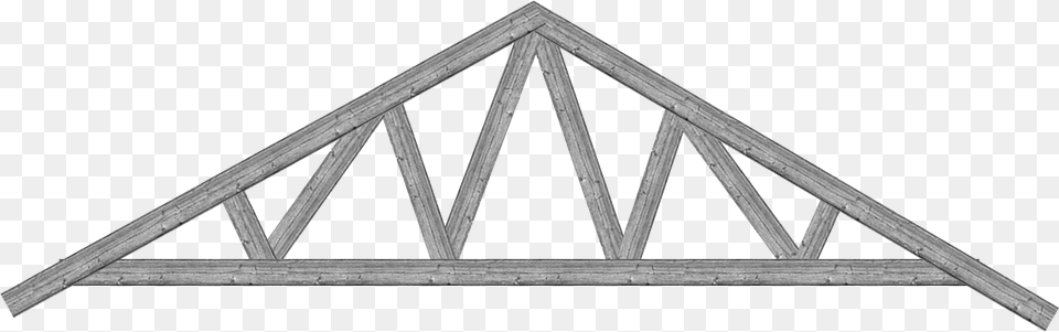 Transparent Rooftop Double W Roof Truss, Triangle, Machine, Wheel Free Png Download
