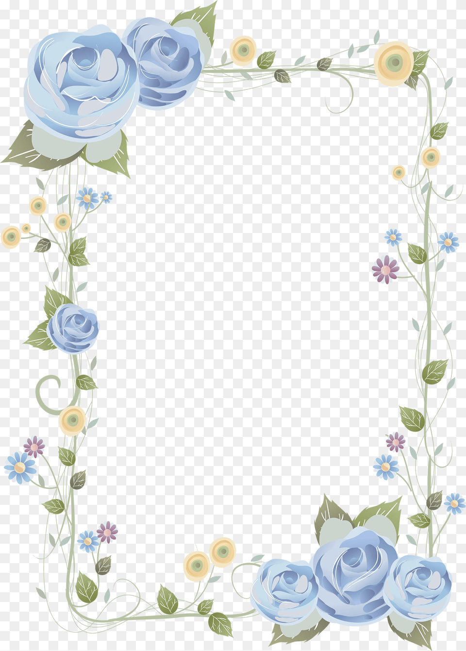 Rose Frame Clipart Flower Design Paper Drawing, Art, Floral Design, Graphics, Pattern Free Transparent Png