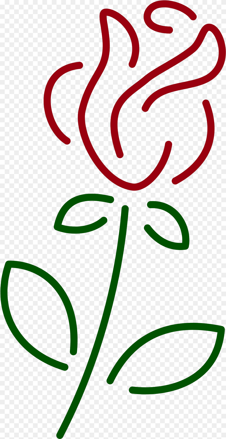 Rose Line Art, Light, Neon, Flower, Plant Free Transparent Png