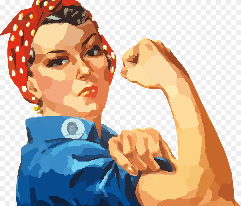 Transparent Rosie The Riveter Clipart, Person, Hand, Finger, Body Part Png Image