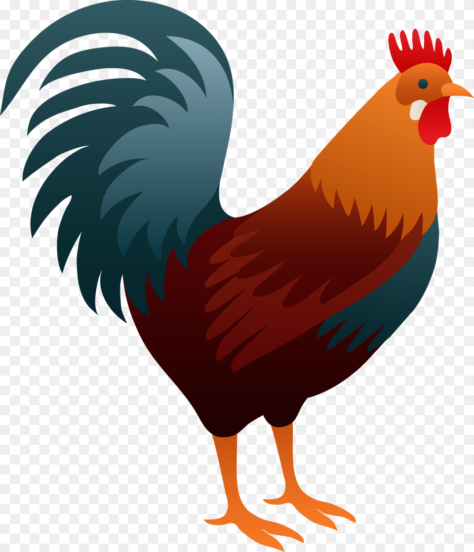 Roster Clipart Cock On A Block, Animal, Bird, Fowl, Poultry Free Transparent Png