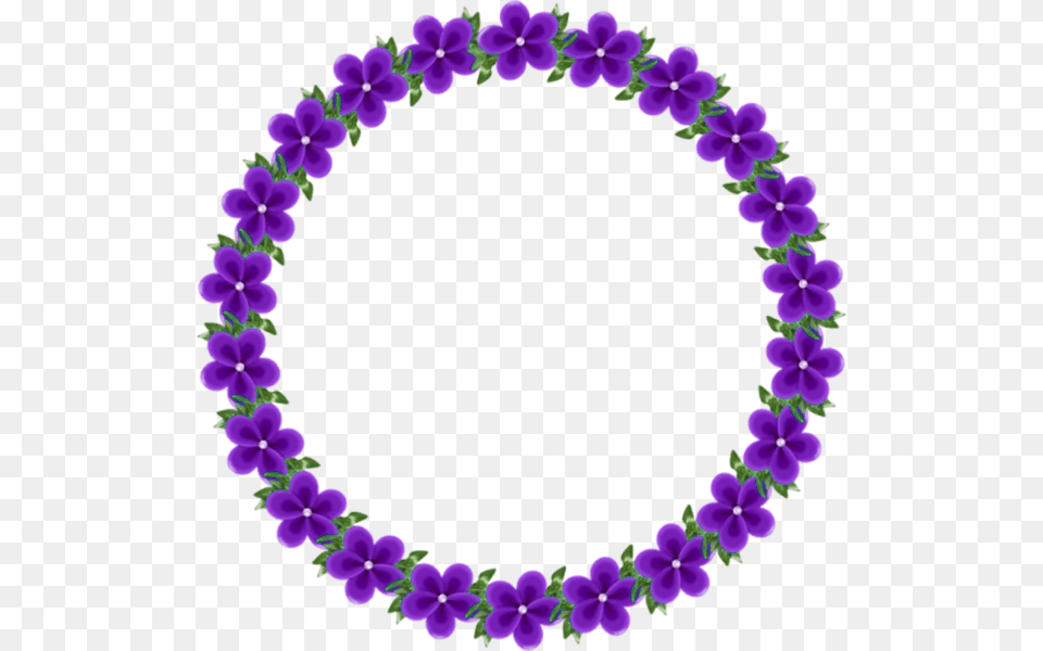 Round Frame With Violets Round Picture Round Picture Frame, Flower, Plant, Purple, Accessories Free Transparent Png