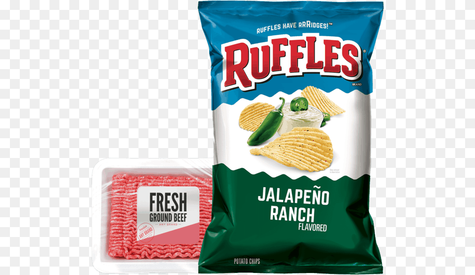 Transparent Ruffles Potato Chip, Food, Ketchup Free Png