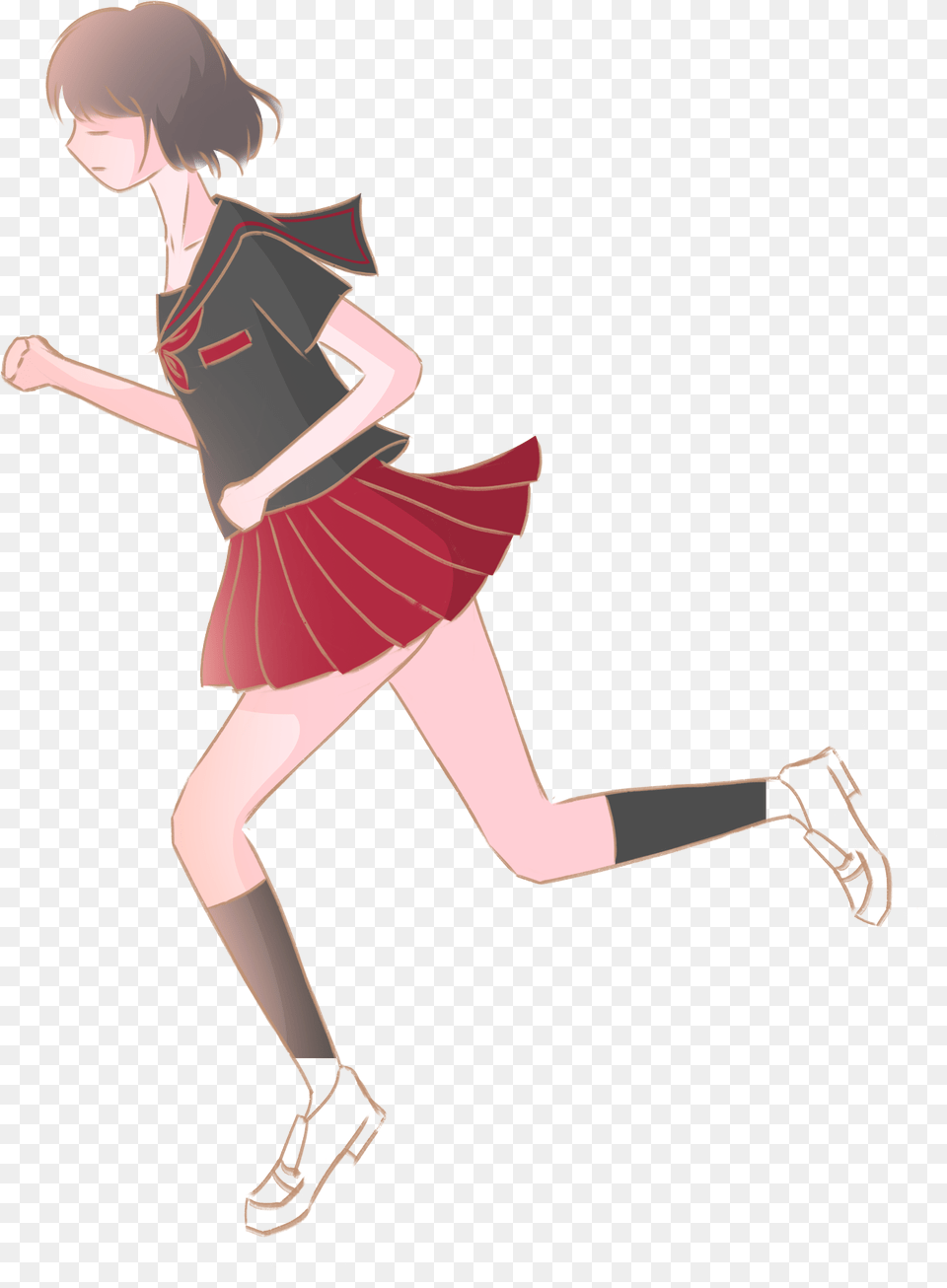 Transparent Running Person Girl, Dancing, Leisure Activities, Clothing, Footwear Free Png Download