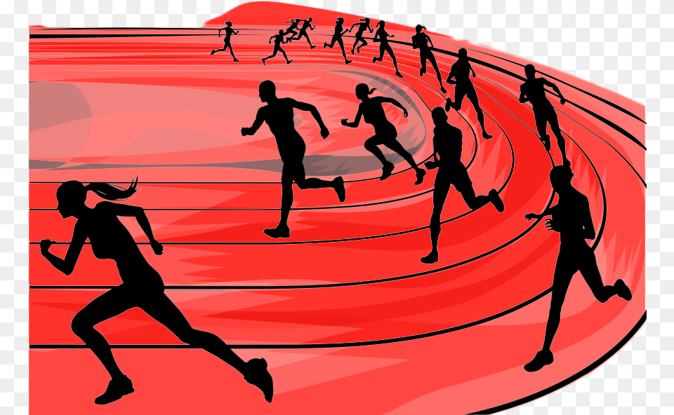 Transparent Running Track Runner Track And Field Clipart, People, Person, Walking, Adult Free Png Download