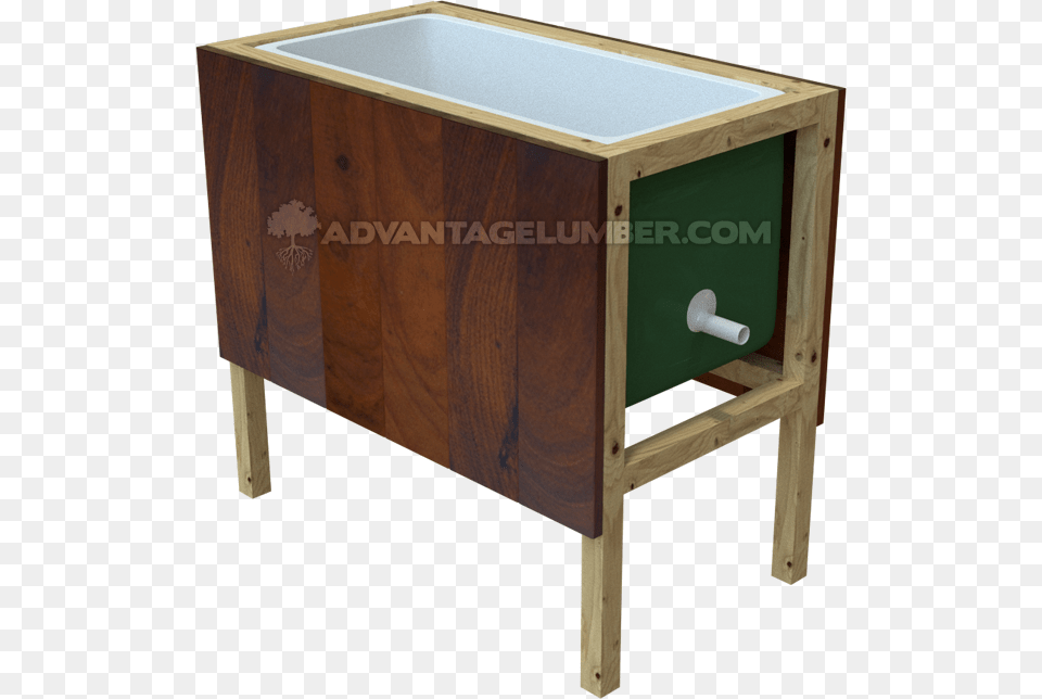 Transparent Rustic Wood Frame End Table, Drawer, Furniture, Plywood, Hot Tub Free Png