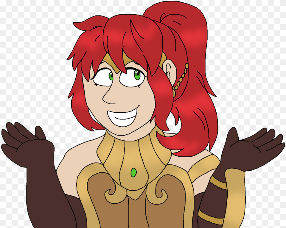 Transparent Rwby Pyrrha Cartoon, Baby, Person, Face, Head Free Png Download