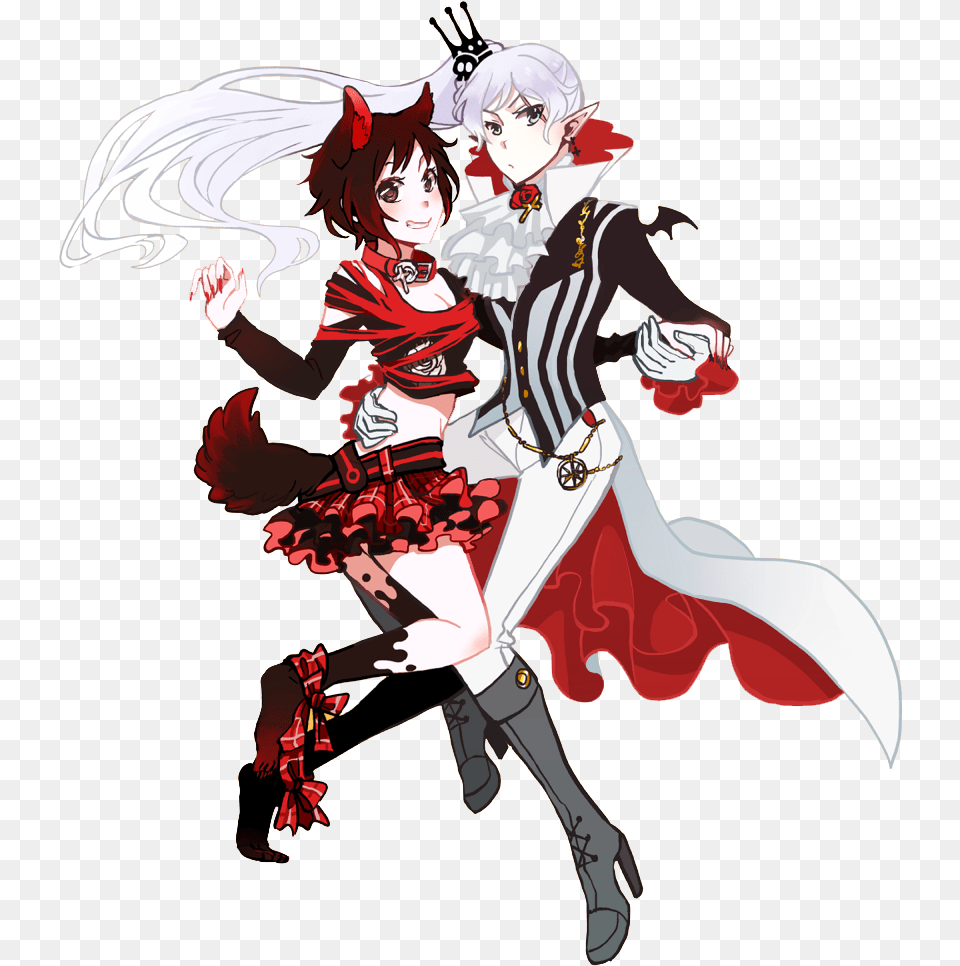 Transparent Rwby Ruby X Weiss, Book, Comics, Publication, Adult Free Png