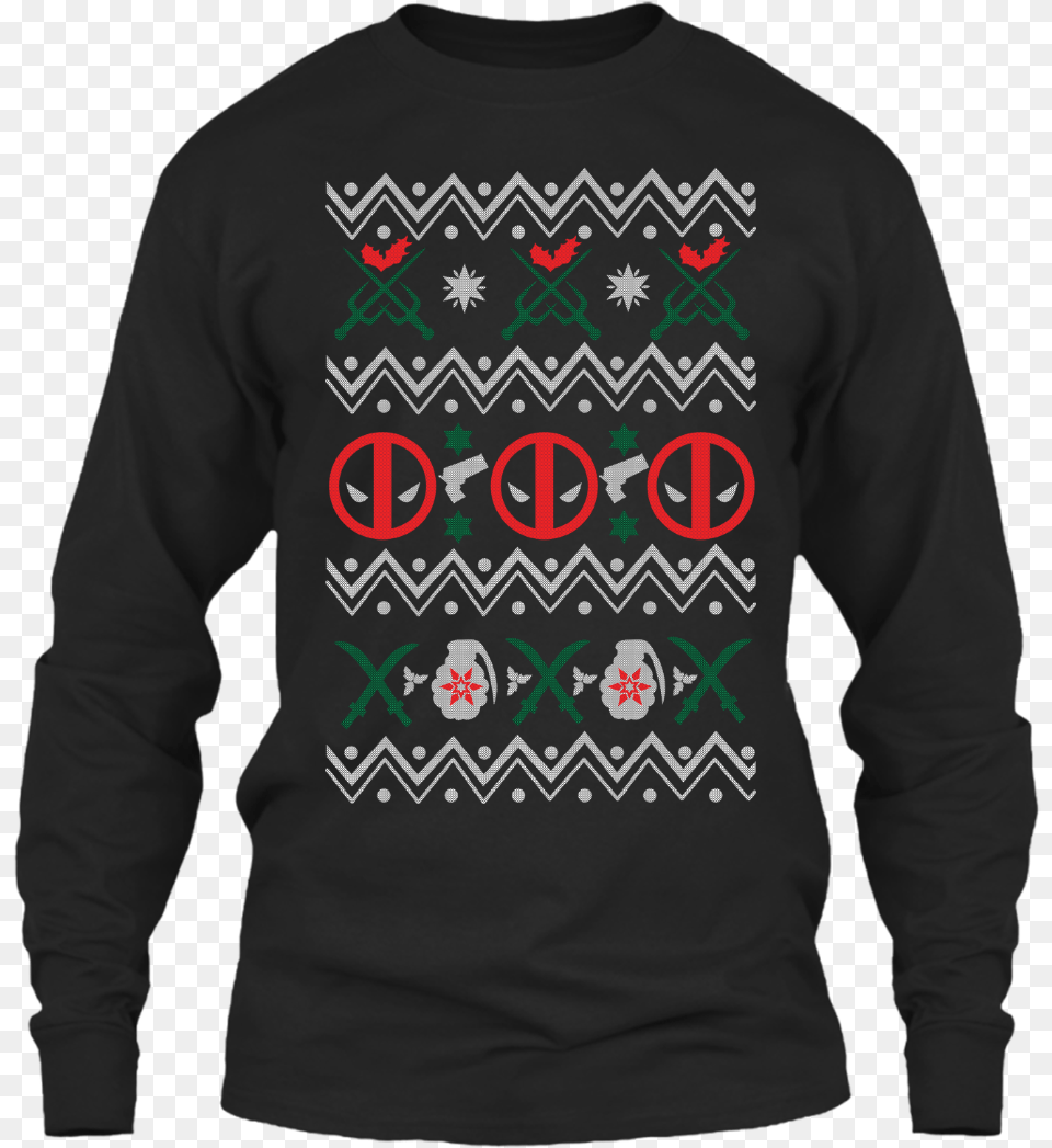 Transparent Ryan Reynolds Yoga Christmas T Shirt, Clothing, Knitwear, Long Sleeve, Sleeve Png