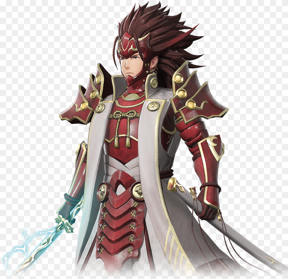 Transparent Ryoma Fire Emblem Warriors Ryoma, Person, Samurai, Face, Head Free Png Download